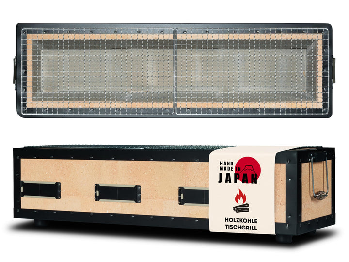 Konro Grill – traditioneller japanischer Holzkohlegrill aus natürlichem Diatomit Sedimentgestein – i