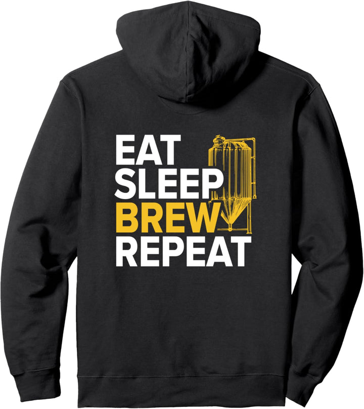 Eat Sleep Brew Gift for Beer Brewer Brewery Brewmaster Pullover Hoodie