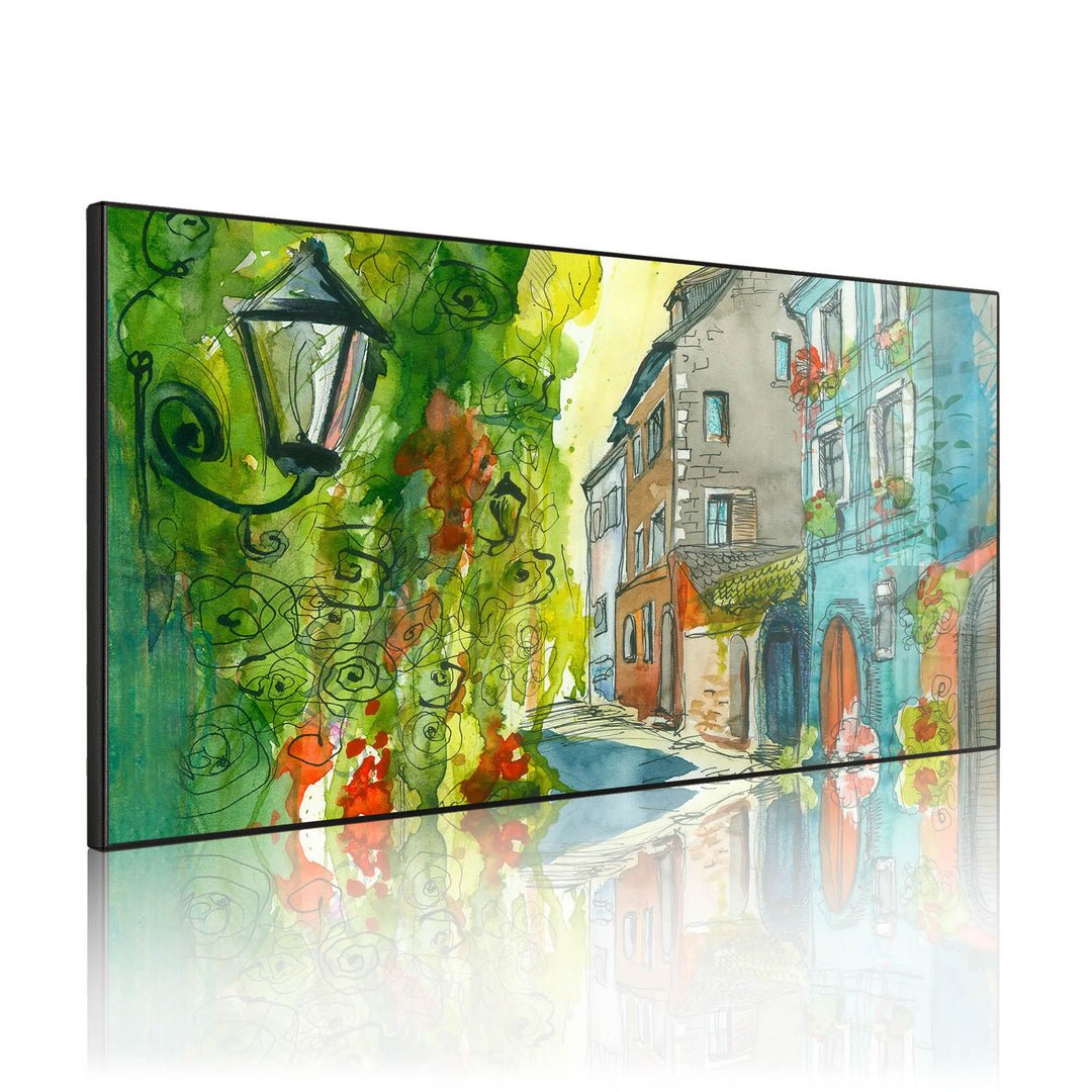 banjado Magnettafel schwarz 78 x 37cm / Magnetwand Metall/Magnetpinnwand als Memoboard/Pinnwand Magn
