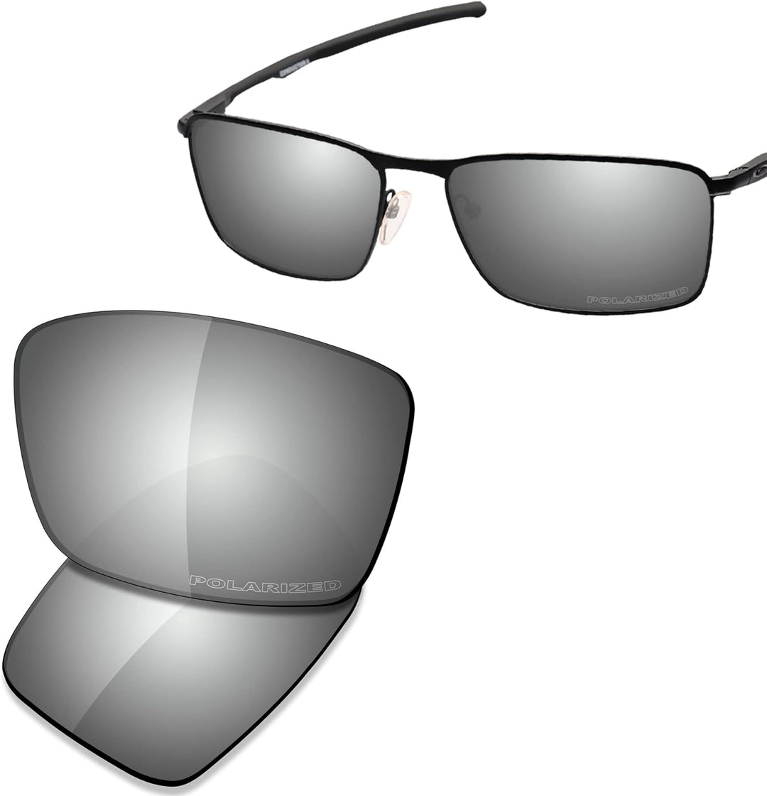 Saucer Premium Ersatzgläser für Oakley Conductor 6 OO4106 Sonnenbrillen High Definition - Chrome Met