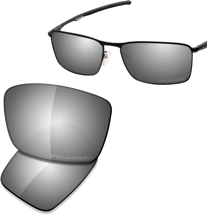 Saucer Premium Ersatzgläser für Oakley Conductor 6 OO4106 Sonnenbrillen High Definition - Chrome Met