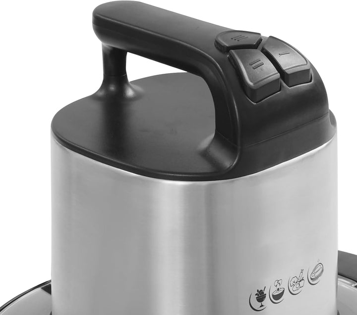1500W Elektrischer Zerkleinerer für Fleisch Gemüse Obst Hacken Rühren Mischen 650ml Kapazität 3 Gesc