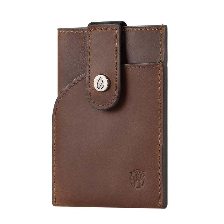 Will Fire® Nano Wallet | Minimal Slim Wallet | Mini Geldbörse Herren & Damen klein | Leder Portmonee