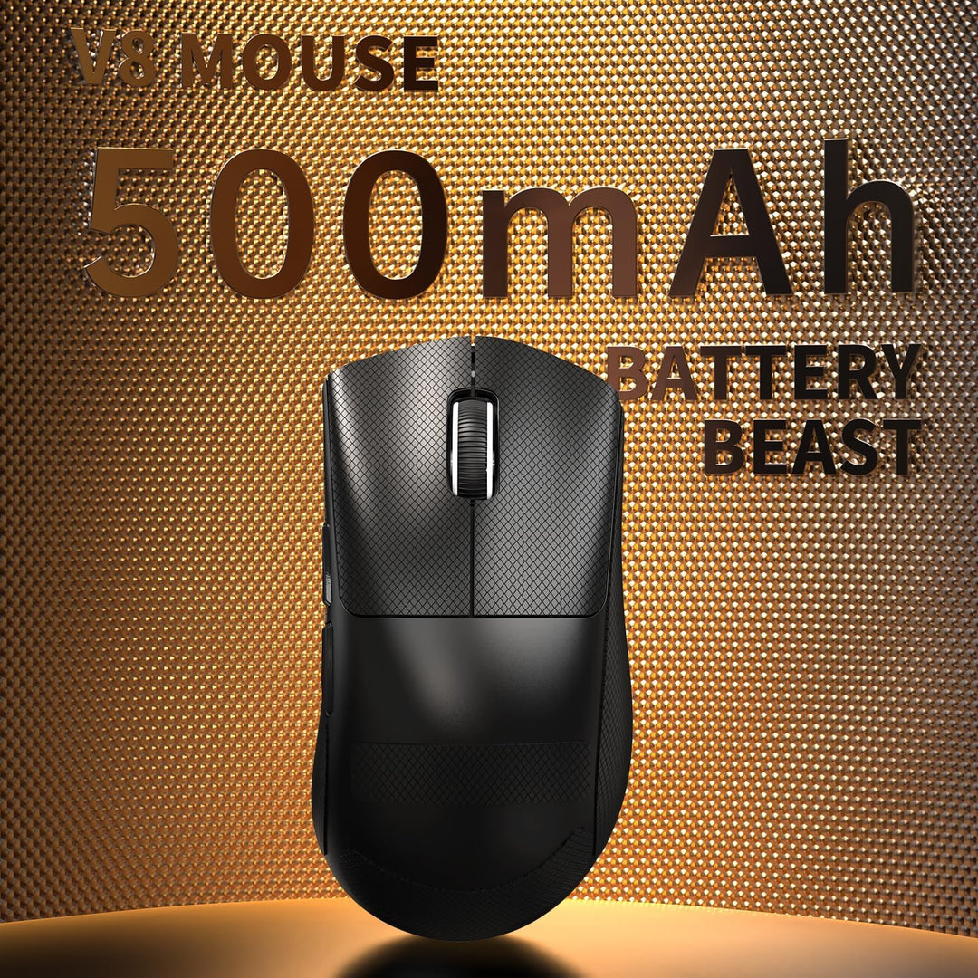 MAMBASNAKE x Attack Shark V8 Wireless Gaming Mouse, 59g Ultra-Lightweight, PAW3950MAX Sensor, Shark