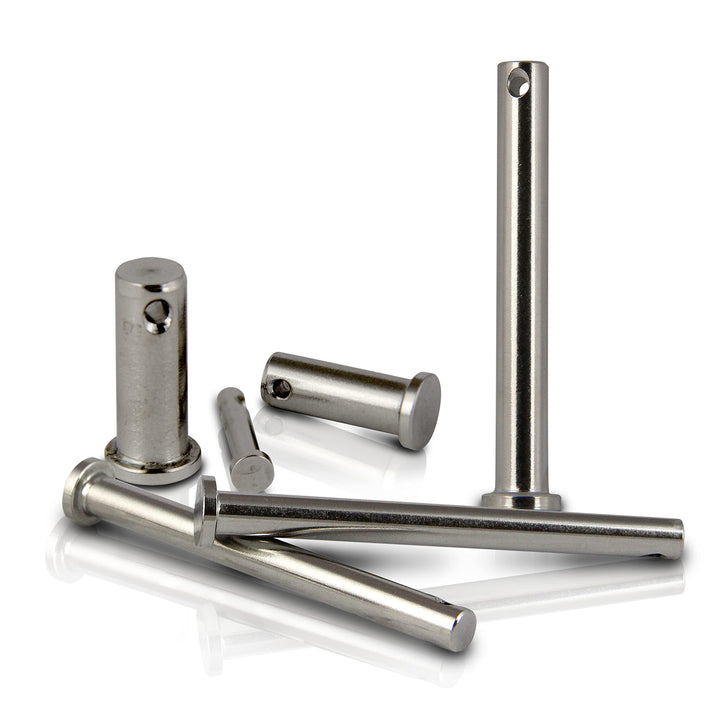 PROTECH 25 Stück Steckbolzen 6x24mm Edelstahl V4A rostfreier A4 Bolzen Splintbolzen Stecksplint Sich