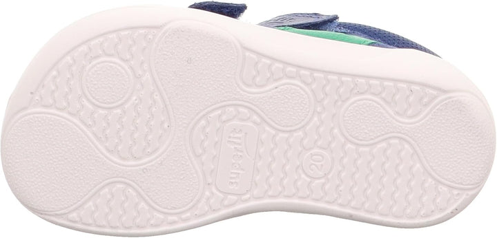 Superfit Jungen Superfree Lauflernschuhe 20 EU Weit Blau Grün 8000, 20 EU Weit Blau Gr&#xFC;n 8000