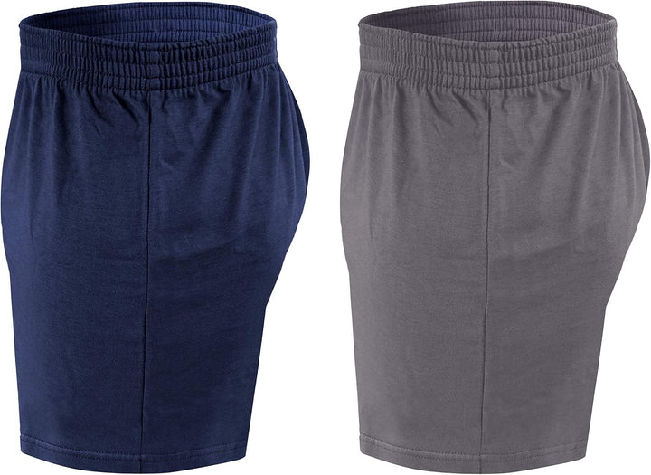 Sesto Senso Schlafanzughose Herren Kurz Baumwolle Pyjamahose 1er 2er Pack M 2er Pack - Dunkelblau +