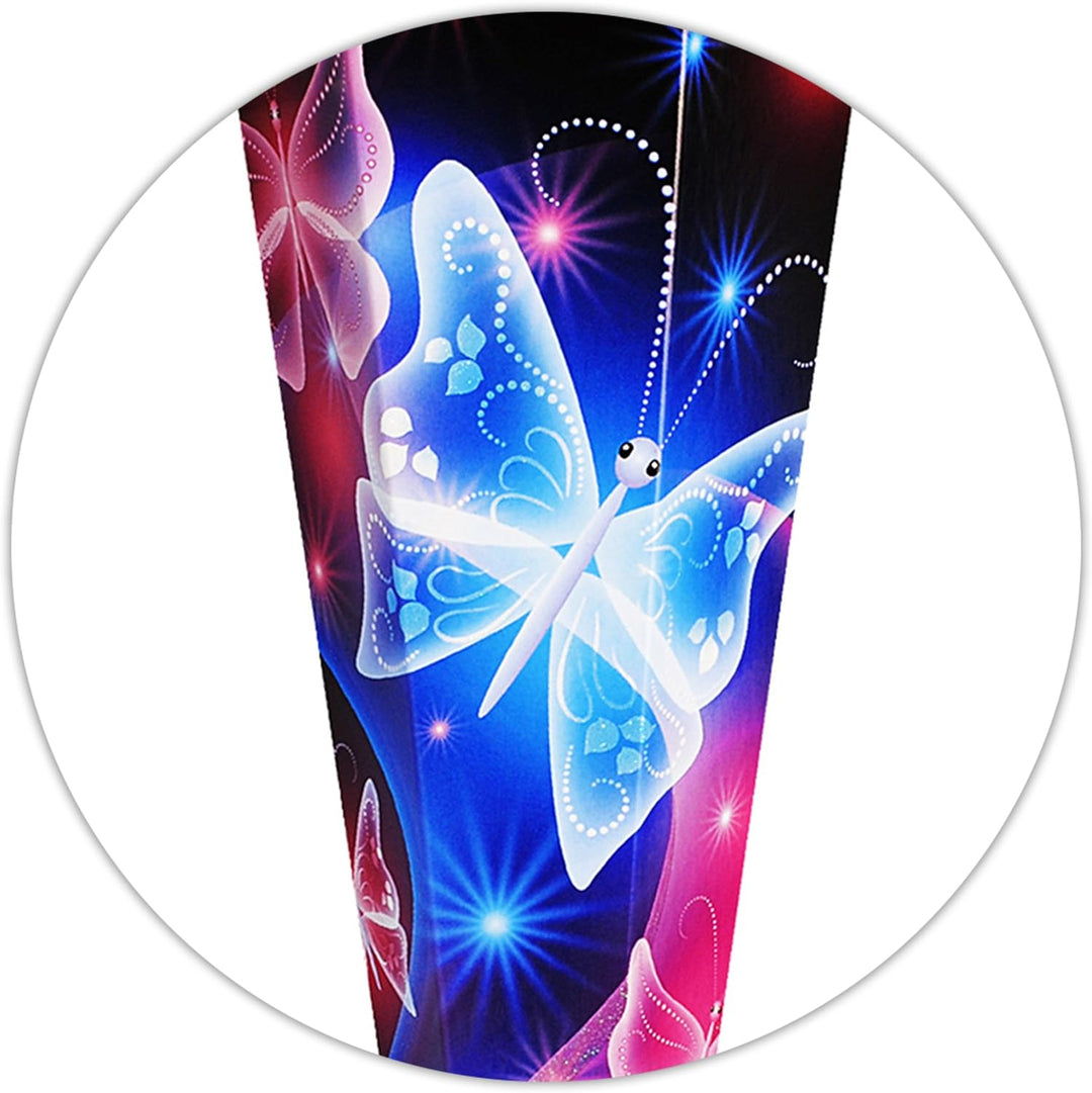alles-meine.de GmbH mit _ 3-D Effekt - Glitzer ! _ Schultüte - Bunte Schmetterlinge & Blumenranken -