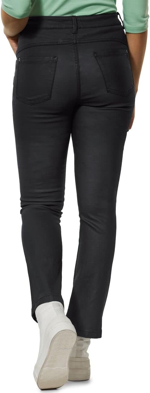 Street One Damen Boot Cut Hose A375795 38W / 28L Schwarz, 38W / 28L Schwarz