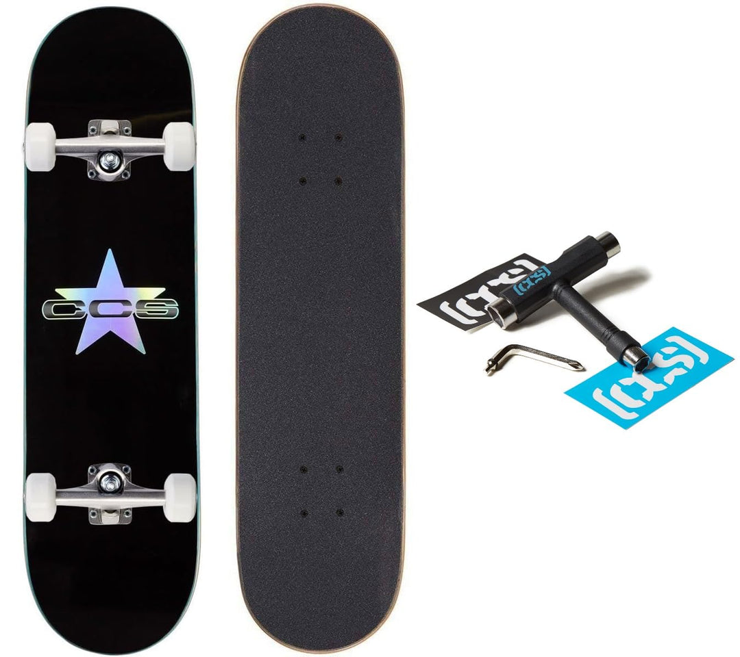 [CCS] Komplettes Skateboard, Ahornholz, professionelle Qualität, komplett montiert mit Skating-Werkz