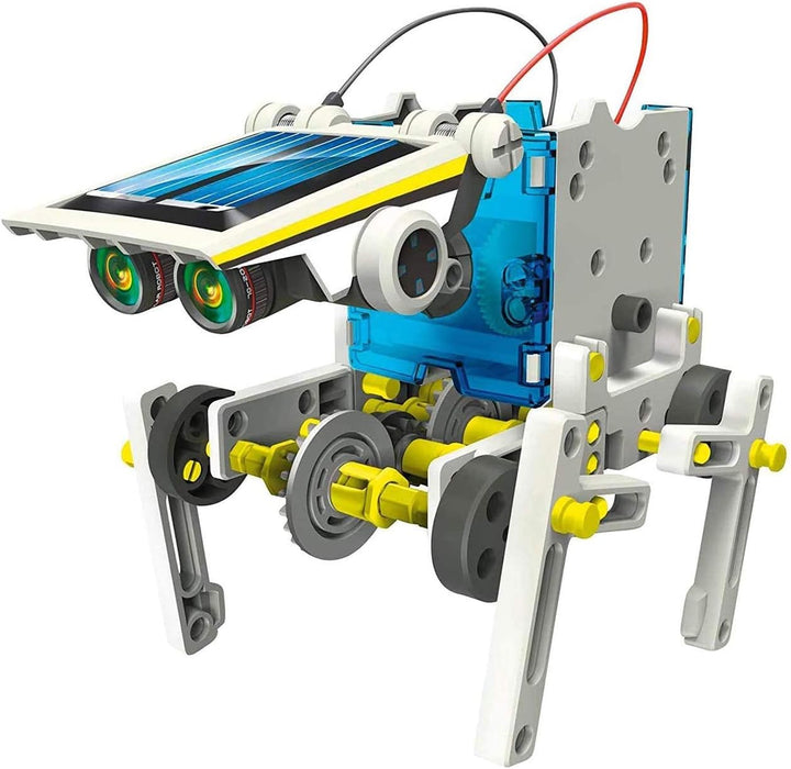 SELVA 14-in-1 Solar-Roboter – Mit nur 1 BAUSATZ (über 200 Bauteile) 14 Verschiedene Modelle Bauen –