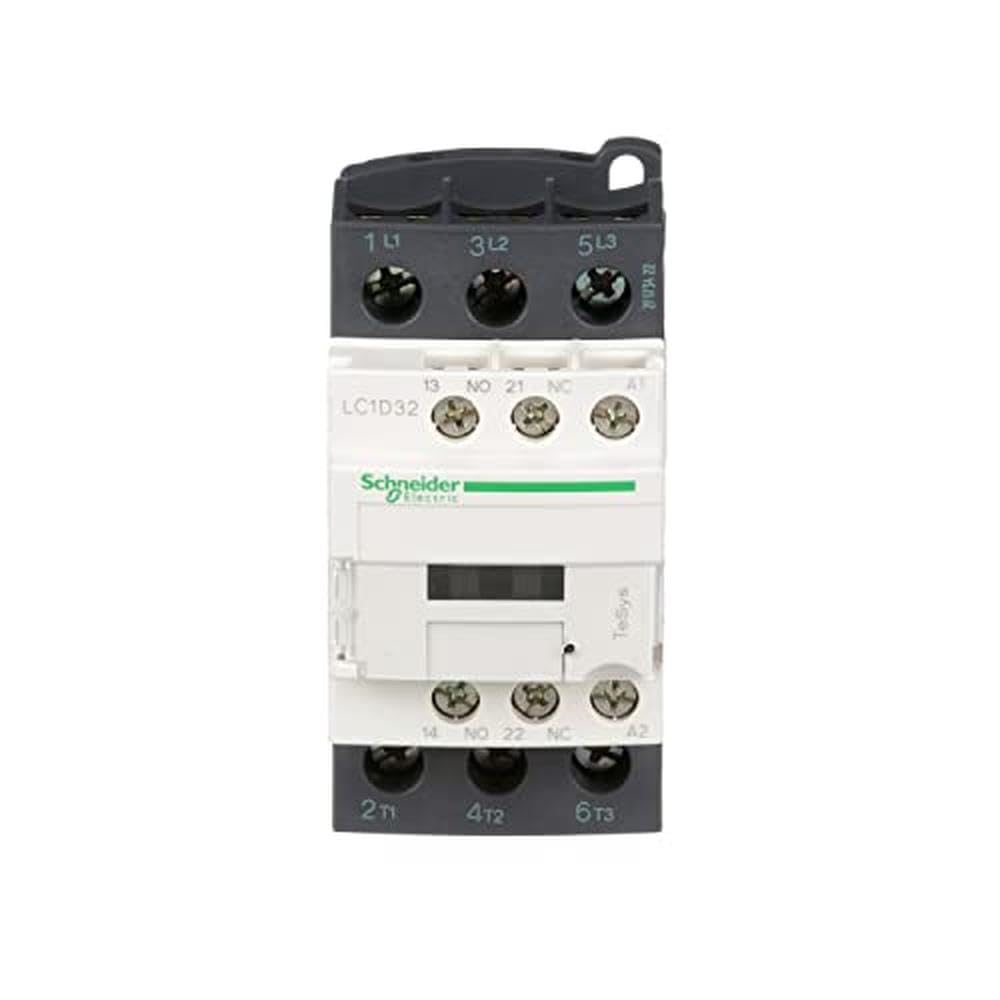 Schneider Electric - Leistungsschütz LC1D 3p, +1S+1Ö, 15 kW, 32 A, 400 V AC3, Spule 24 V AC, LC1D32B
