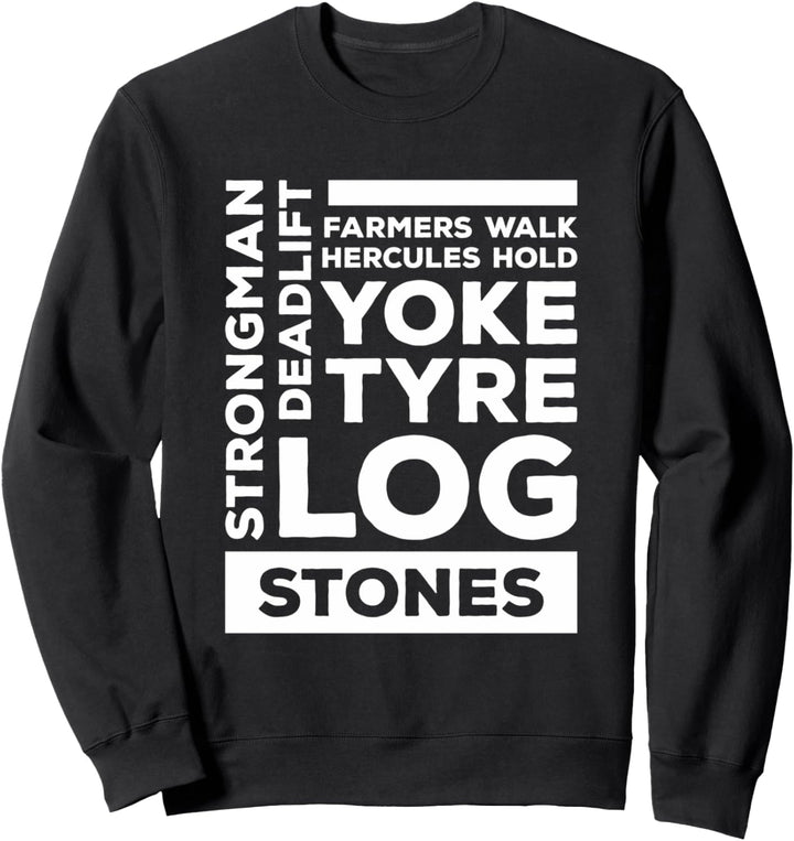 Strongman Hercules hält Farmers Walk Kreuzheben Fitness Sweatshirt