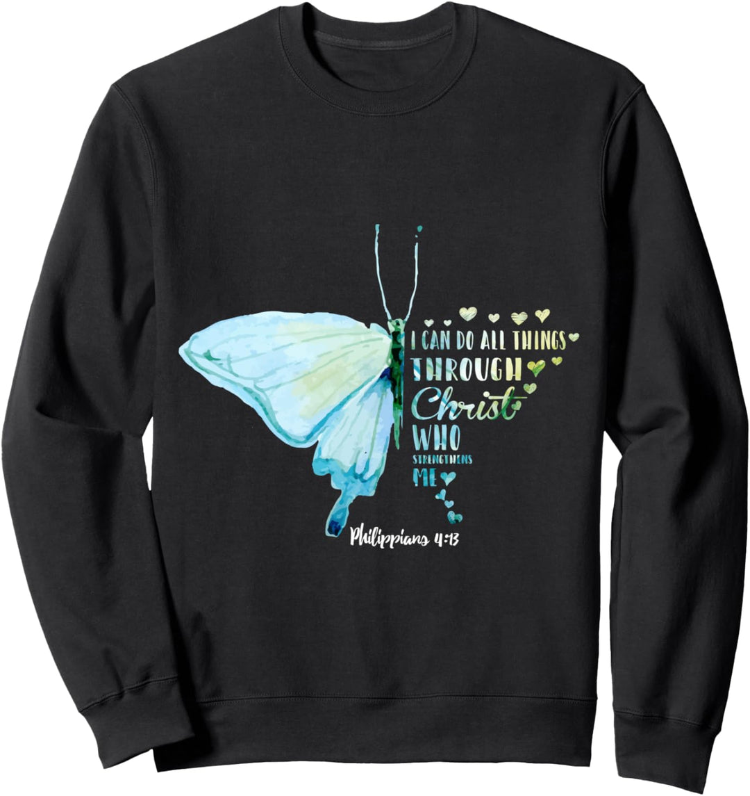 Ich Kann Alle Dinge Durch Christus Tun Philipper Sweatshirt