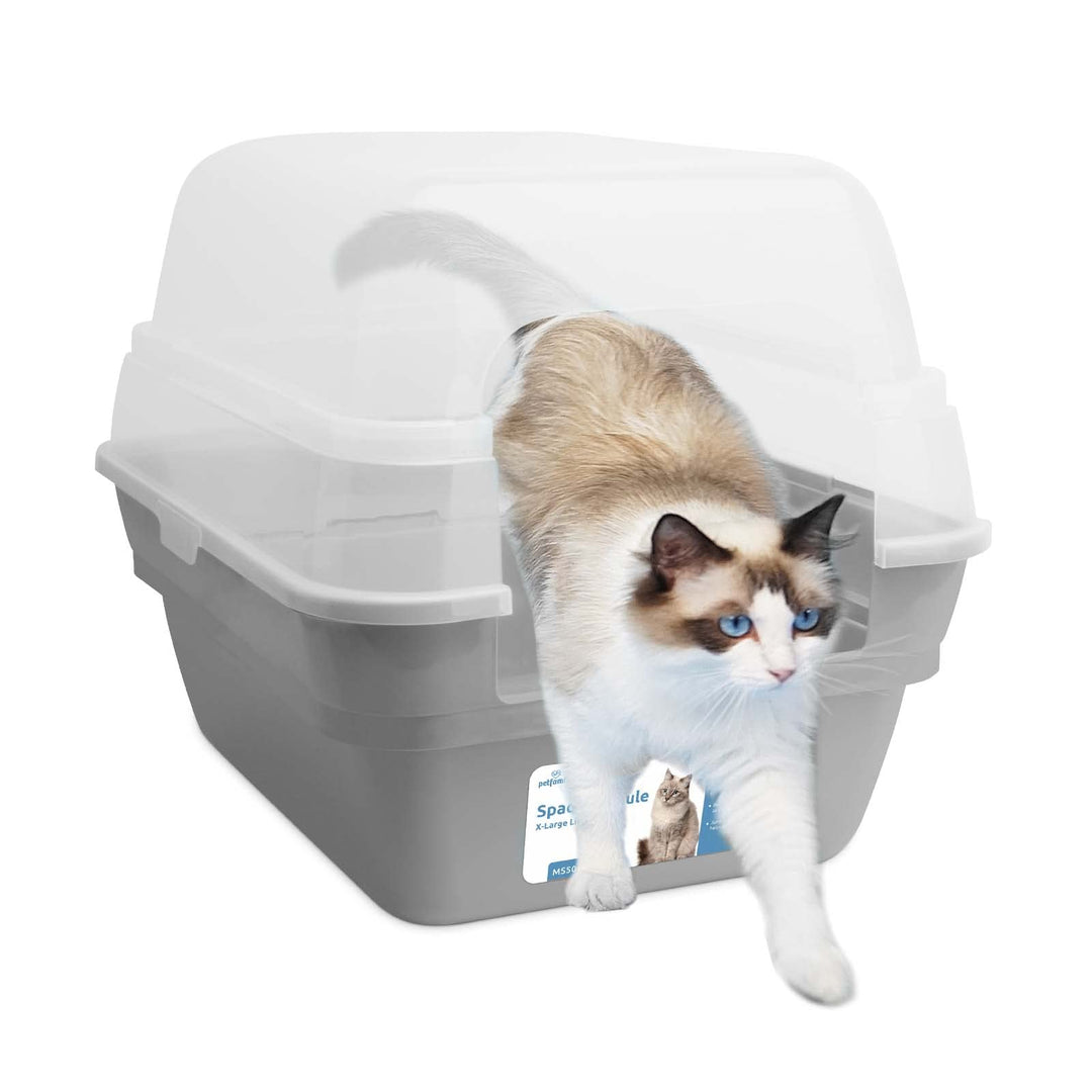 3in1 katzenklo mit Deckel gross katzentoilette, Jumbo Hooded Katzentoilette XXL Katzen klo mit Haube
