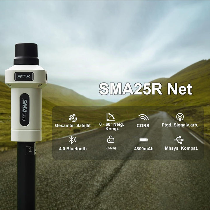 SMA25R Net GNSS RTK-Vermessungssystem: Handgeführter Hochpräzisions-Positionierungsempfänger mit Kol