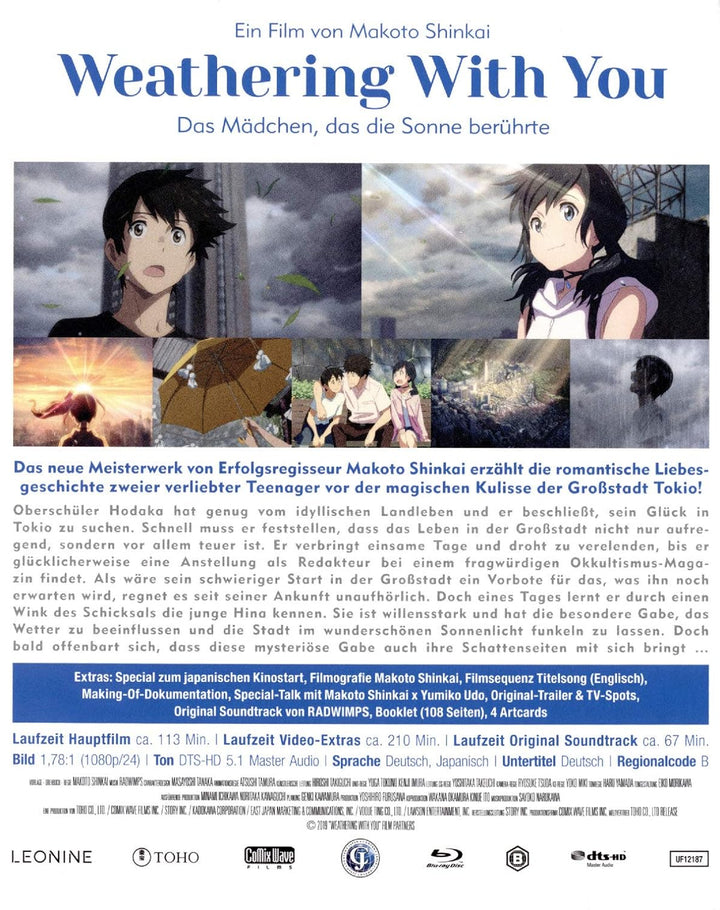 Weathering With You - Das Mädchen, das die Sonne berührte [Blu-ray] (Limited Collector's White Editi