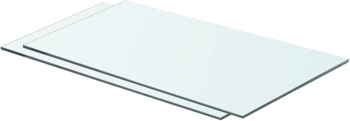 BaraSh Regalböden 2 STK. Glas Transparent 60 x 30 cm Modern Glasregalboden