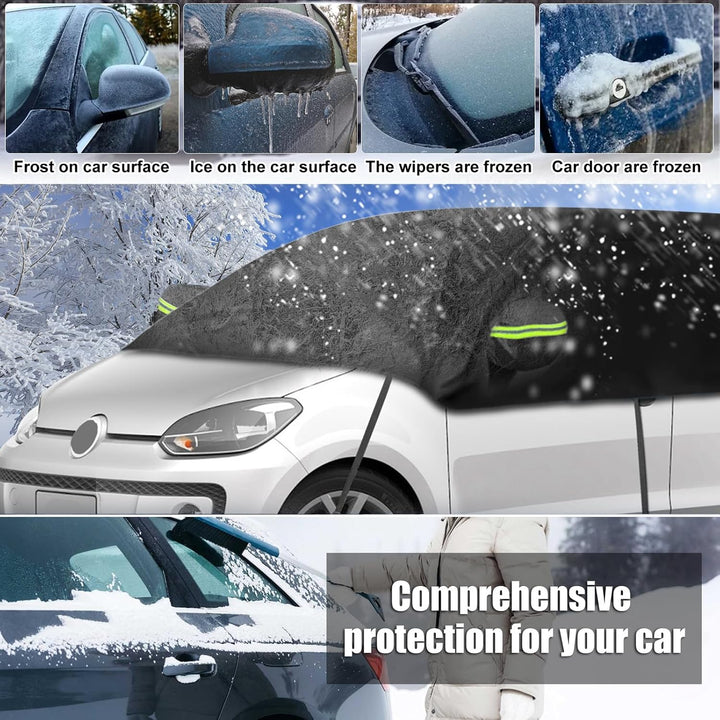 Autoabdeckung Wasserdicht Ersatz für VW UP/SEAT MII//Skoda Citigo 2011-2024, Halbgarage, Autohülle A