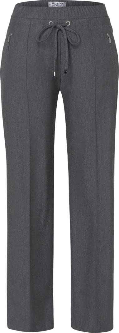 Damen Style Peggy Flared Sportive Fishgrat Slim Hose 38 Silver Grey, 38 Silver Grey