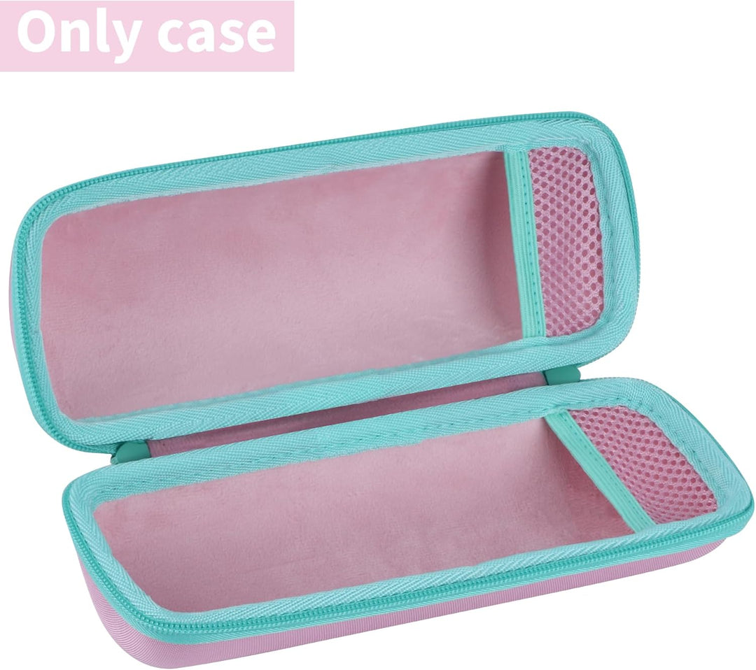 Hart Schutzhülle kompatibel mit JBL Flip 7/ Flip 6/ Flip 5 Tragbarer Lautsprecher Rosa + Minzgrün, R