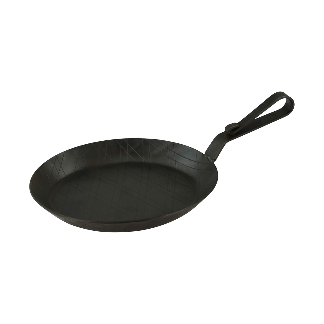 Servierpfanne aus Schmiedeeisen mit gebogenem Hakenstiel, Ø 20 cm 1 Stück SPTyp5-1er, SPTyp5-1er