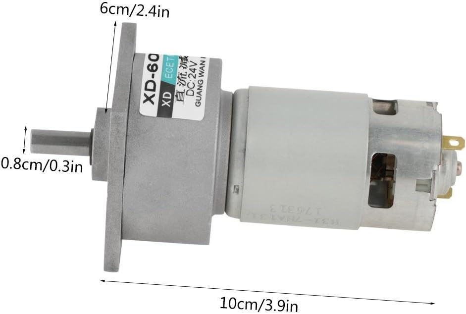 5-600 RPM Speed Reducer Getriebemotor DC 12/24V 35W CW/CCW Micro Hohe Drehmoment Drehzahl Getriebe