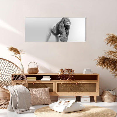 Wandbilder Dekoration Wohnzimmer Orang-Utan Tier Panorama Bilder auf Leinwand 120x50cm Leinwandbild