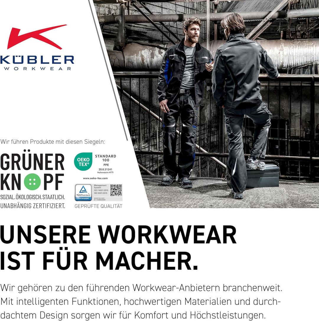 KÜBLER Workwear KÜBLER Pulsschlag Arbeitshose, Herren-Arbeitshose aus Mischgewebe, Arbeitshose mit K