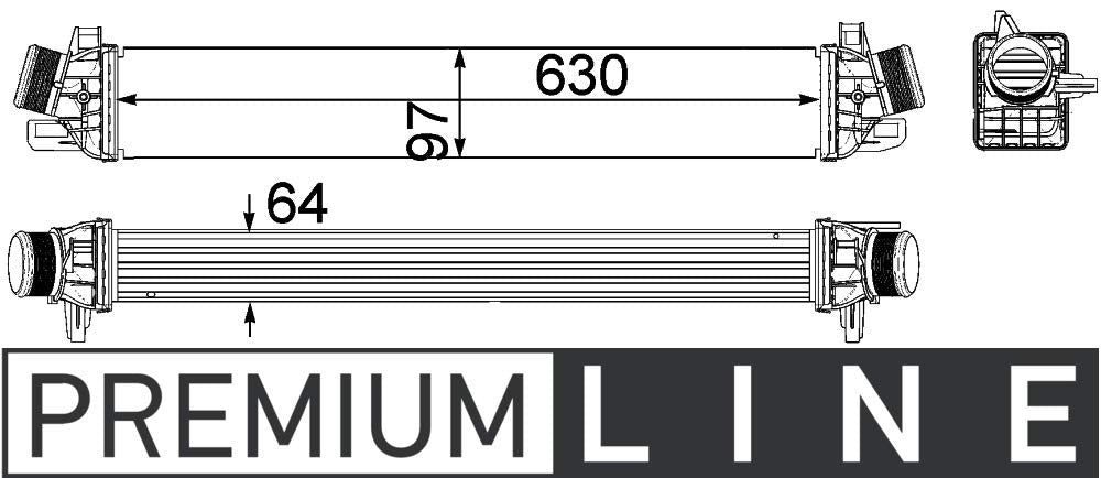 MAHLE CI 259 000P Ladeluftkühler BEHR PREMIUM LINE