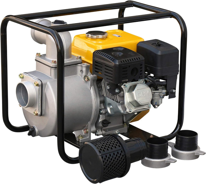 Rotek Motorpumpe mit 4-Takt Benzinmotor, 3 Zoll Anschlüsse, bis zu 50m³/h Förderleistung Standard EU
