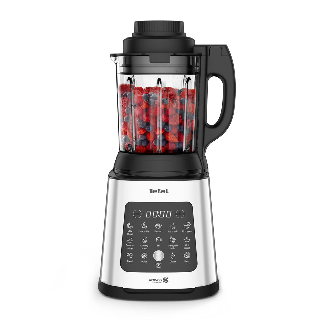 Tefal PerfectMix Cook Hochgeschwindigkeits-Standmixer, mit Kochfunktion, 10 Auto-Programme, heisse u