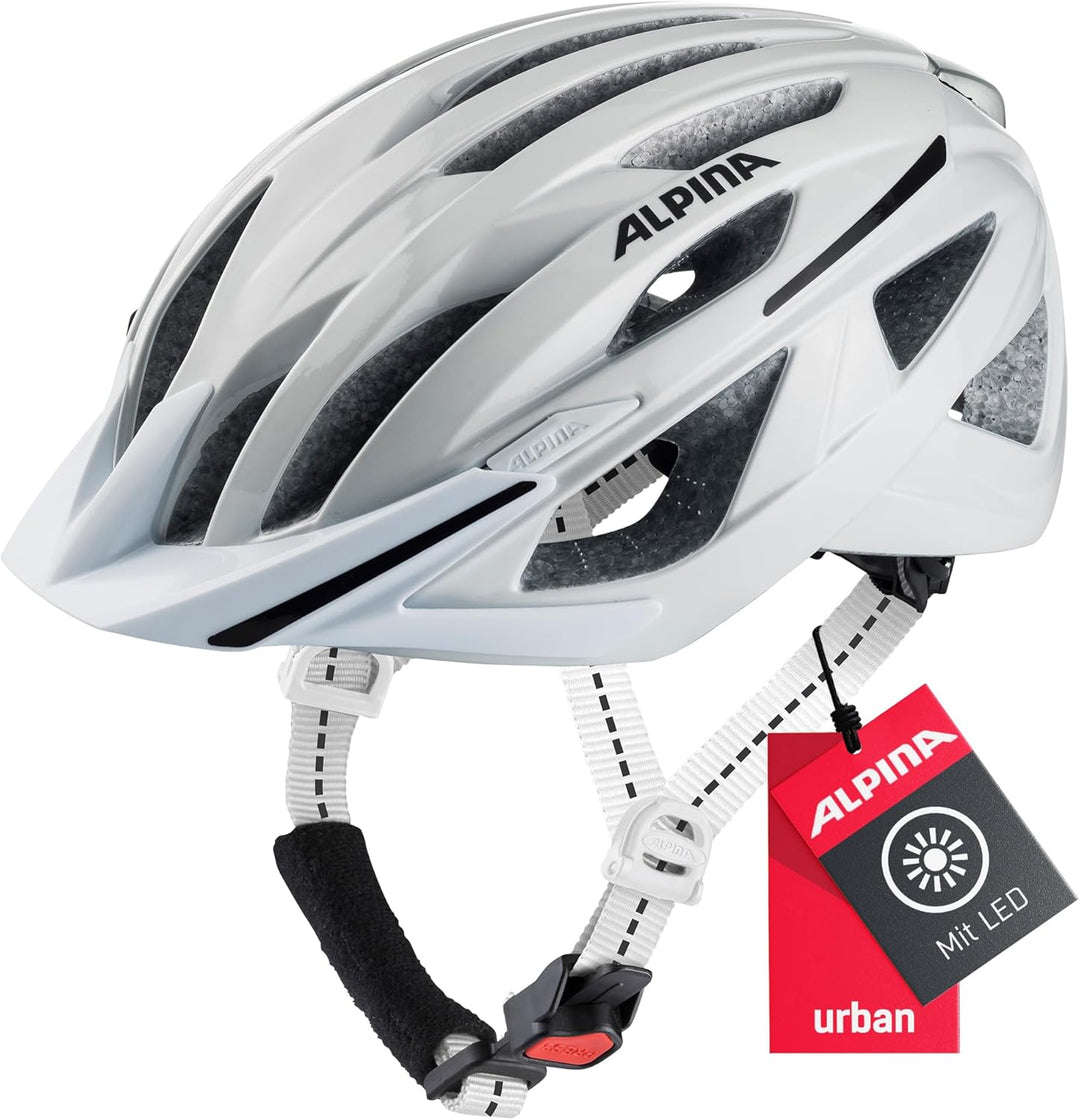 ALPINA HAGA - Stossabsorbierender, Sicherer & Optimal Anpassbarer Urban Fahrradhelm Mit Integriertem