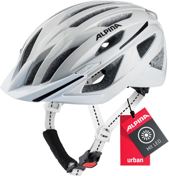 ALPINA HAGA - Stossabsorbierender, Sicherer & Optimal Anpassbarer Urban Fahrradhelm Mit Integriertem