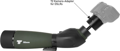 TS-Optics BW80Z Premium 20-60x80 Spektiv für Sportschützen Vogelbeobachtung mit Bereitschaftstasche