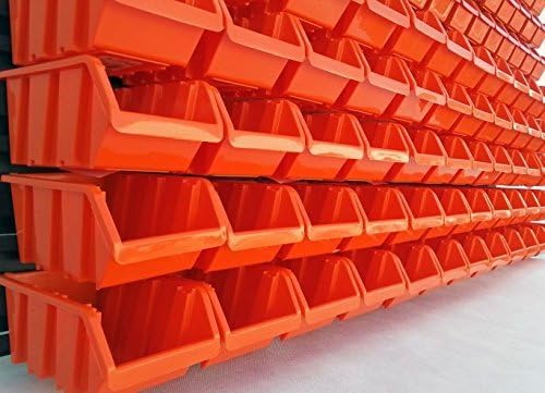 Lager Wandregal Lagerregal, 63 Stapelboxen Orange Gr. 3 POP Serie Orange +, Orange +
