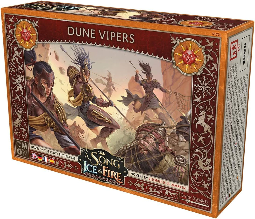 CMON | A Song of Ice & Fire – Dünen-Vipern | Erweiterung | Tabletop | 2 Spieler | Ab 14+ Jahren | 45