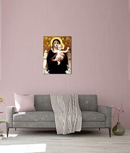 Bilderdepot24 Bild auf Leinwand | William Adolphe Bouguereau - Madonna mit Kind in 50x70 cm als Wand