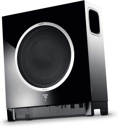 Focal Sub Air Subwoofer (High-Gloss-Optik, Funkverbindung, an der Wand montierbar) schwarz