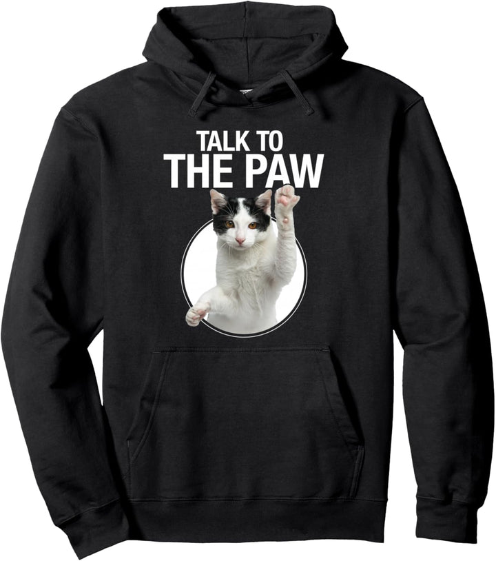 Lustige Katze sprechen mit der Pfote anti-soziale Katze Pullover Hoodie