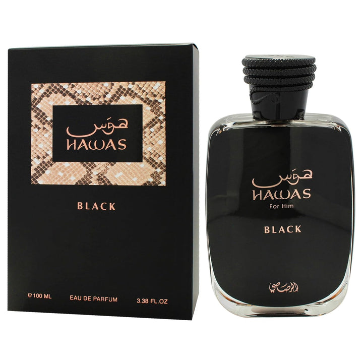 Rasasi Hawas Black for Men Eau de Parfum, Spray, 100 ml