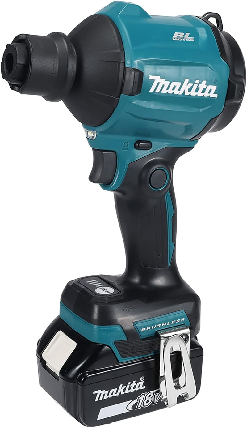 Makita DAS180RT 18V Li-Ion LXT Brushless Staubgebläse komplett mit 1 x 5,0 Ah Akku und Ladegerät