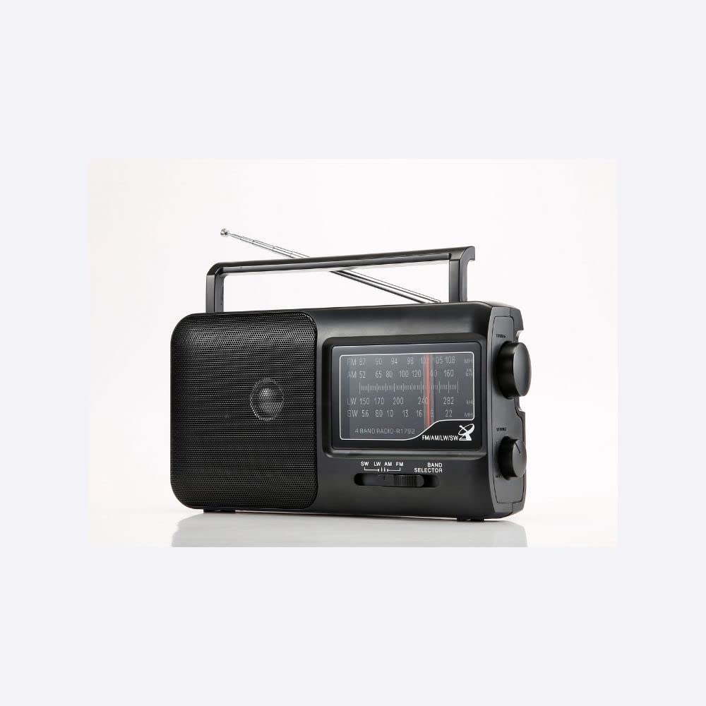 WE Tragbares Radio, grosse Wellen: FM/AM/SW/LW mit integriertem Lautsprecher, Externe Antenne, mit T