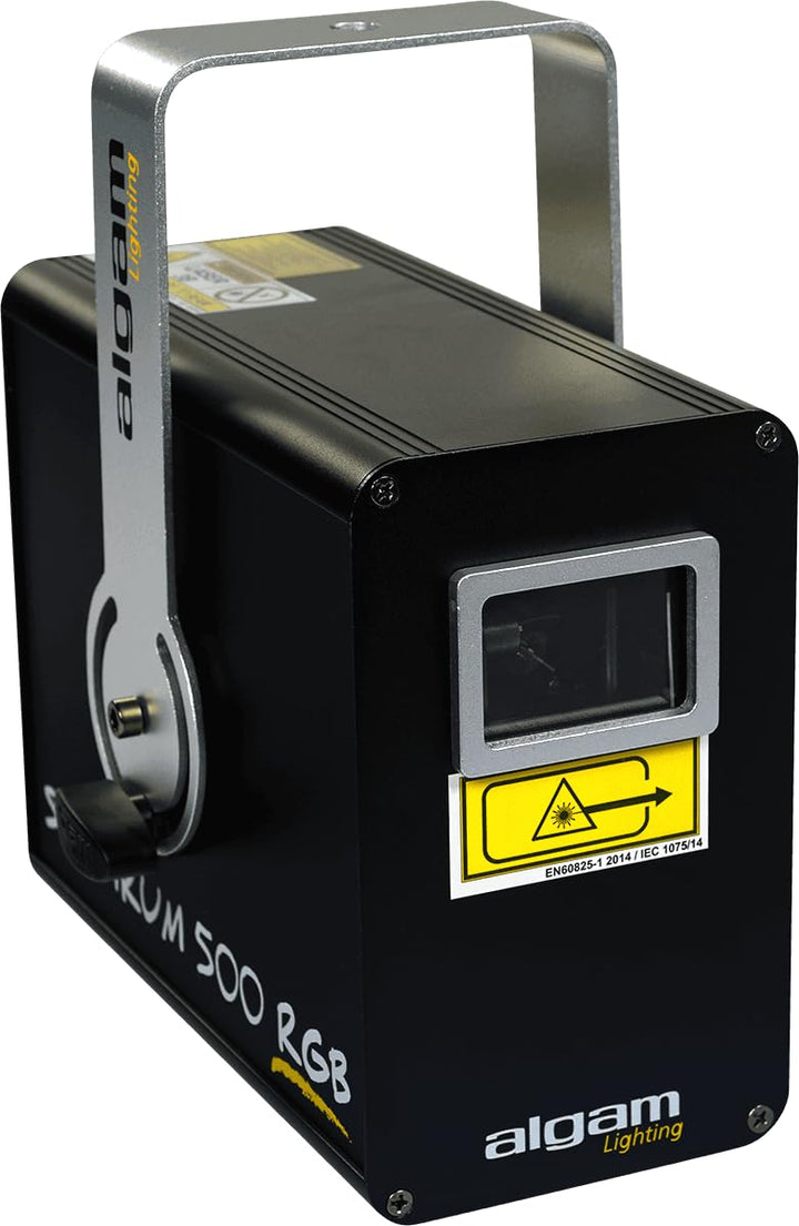 ALGAM LIGHTING - SPECTRUM 500 RGB - Mehrfarbiger Animationslaser 500 mW RGB – Laserklasse 3B – IP20