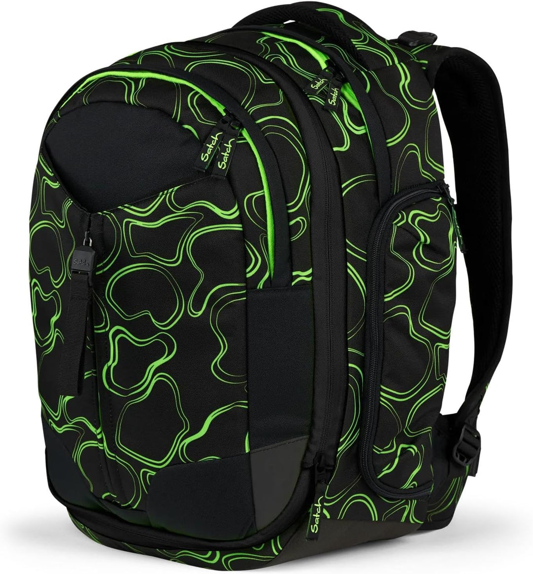 Satch Schulrucksack-Set Match Bundle Green Supreme - Schwarz Green Supreme - Schwarz Einheitsgrösse,