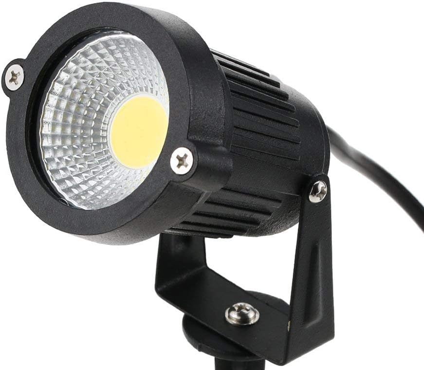 4 PCS 5W COB LED Gartenleuchte mit Erdspiess Gartenstrahler IP65 wasserdicht 85-265V/AC für Garten,
