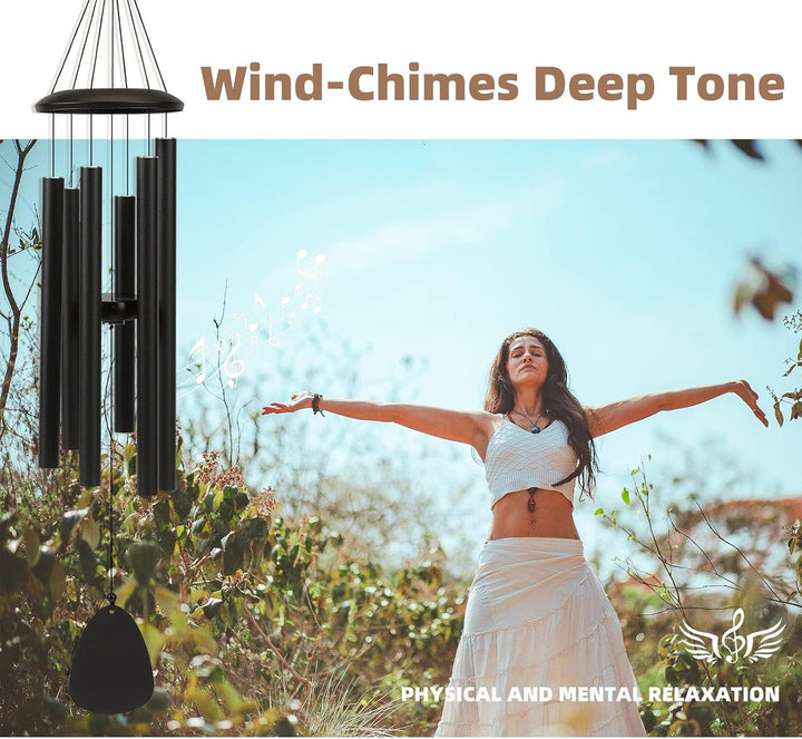 Windspiele FüR DraussEn HäNgend Windspiele - 6 RöHren Chimes FüR Garten, Balkon,Windspiel Garten -Ga
