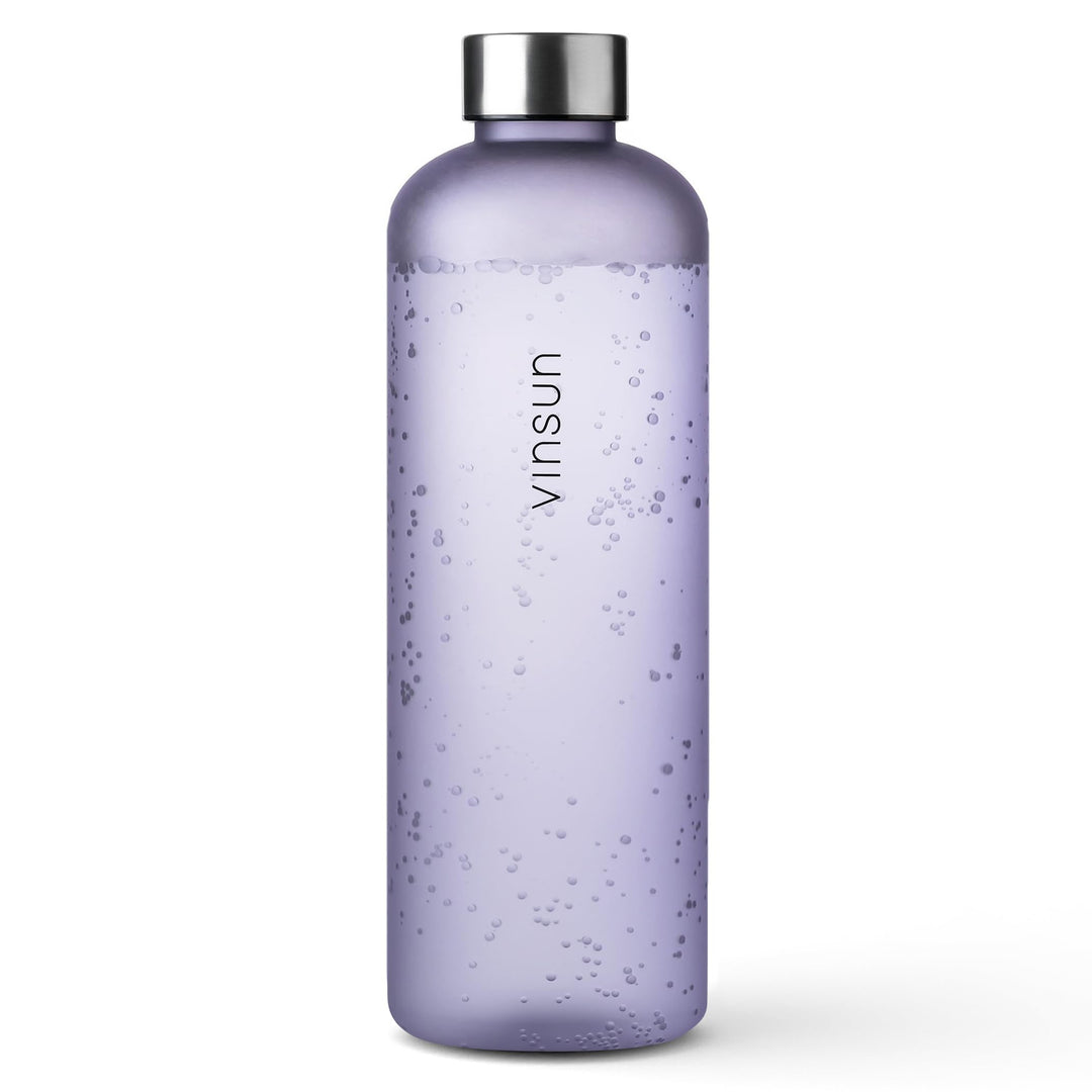 VINSUN Trinkflasche 650ml, 1000ml, 1500ml - auslaufsicher, Kohlensäure geeignet, BPA frei, Tritan -