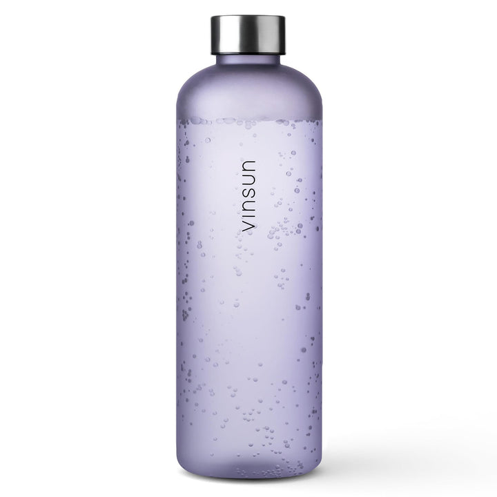 VINSUN Trinkflasche 650ml, 1000ml, 1500ml - auslaufsicher, Kohlensäure geeignet, BPA frei, Tritan -