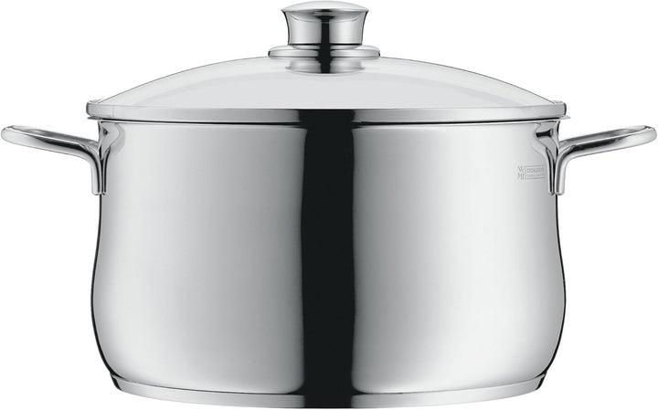 WMF Diadem Plus Topfset Induktion 10-teilig, Kochtopf Set mit Glasdeckel, Cromargan Edelstahl polier